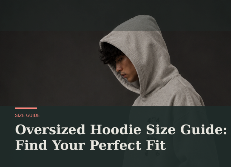 oversized hoodie size guide