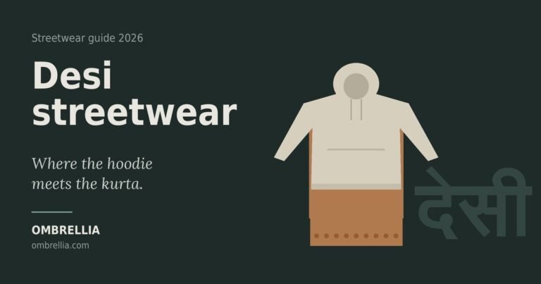 desi streetwear hoodie over kurta featured image