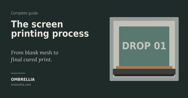 screen printing process screen frame and squeegee